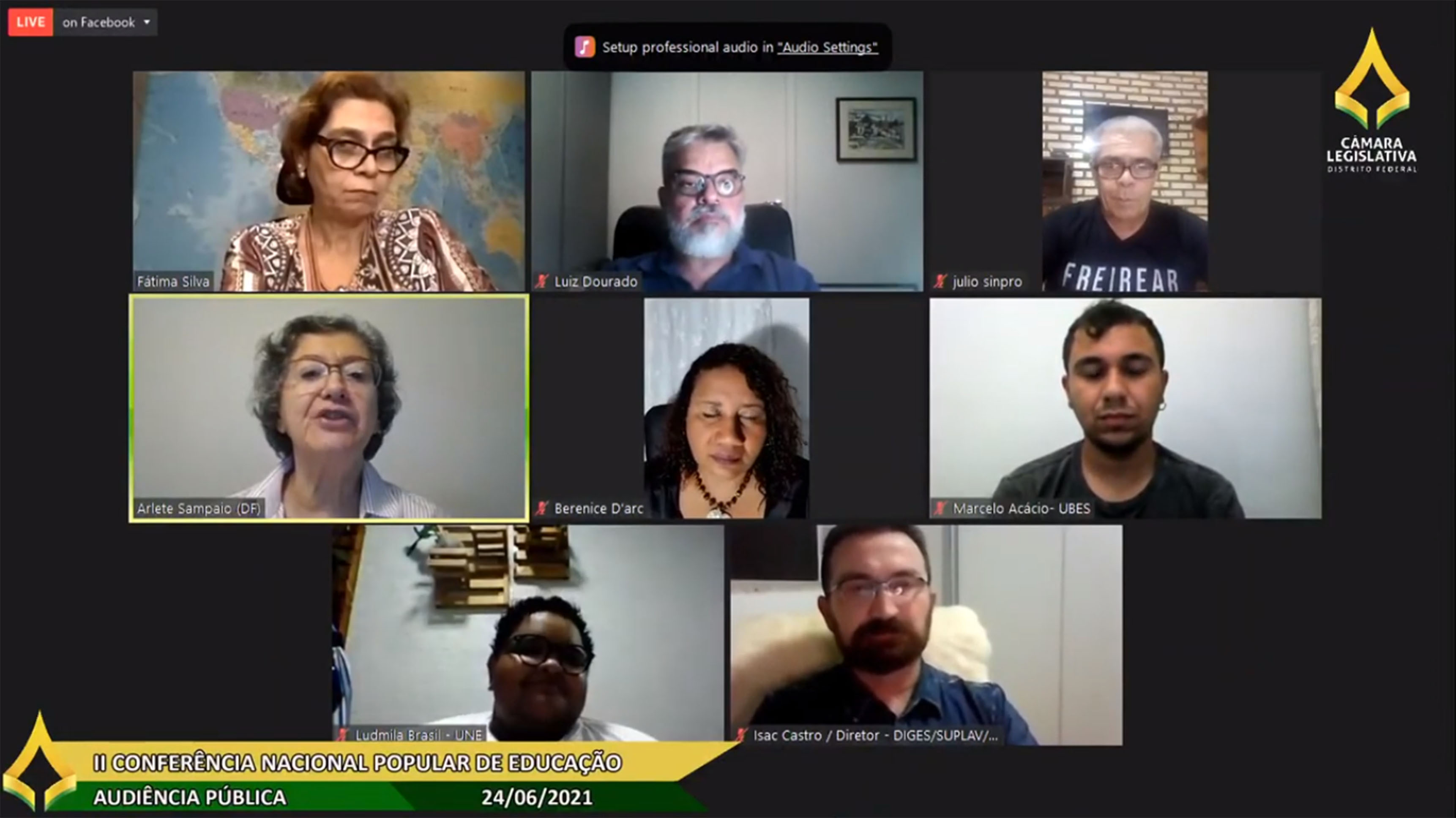 Participantes da reunião, organizada por Arlete Sampaio, encaram o evento como momento oportuno de discussões para a criação de políticas públicas de qualidade