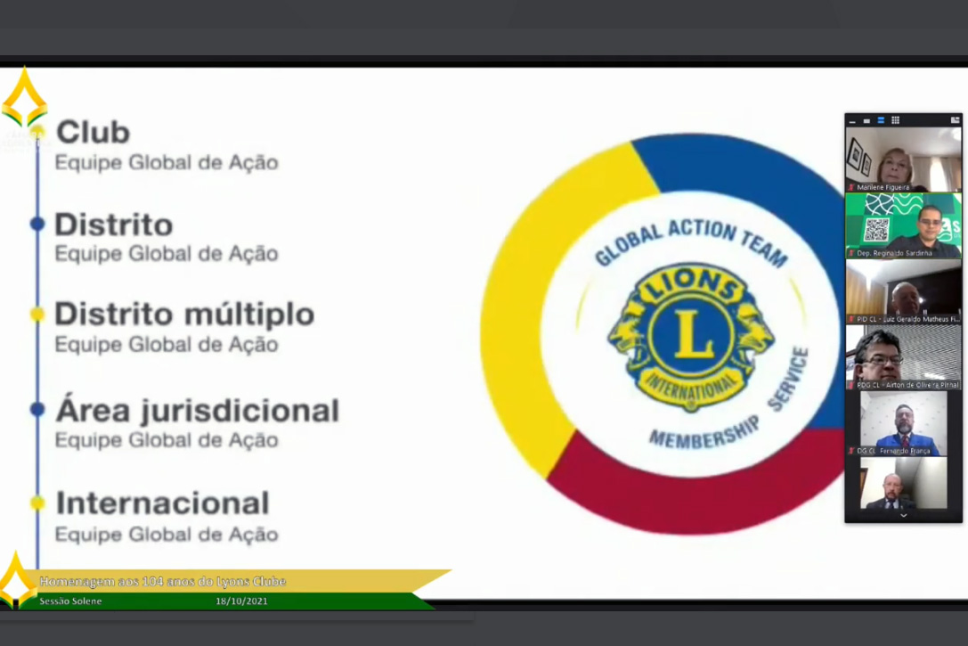 Deputado Sardinha destacou que os Lions Clubes promovem o entendimento entre as pessoas em escala mundial, atendem causas humanitárias e promovem trabalhos voltados às comunidades