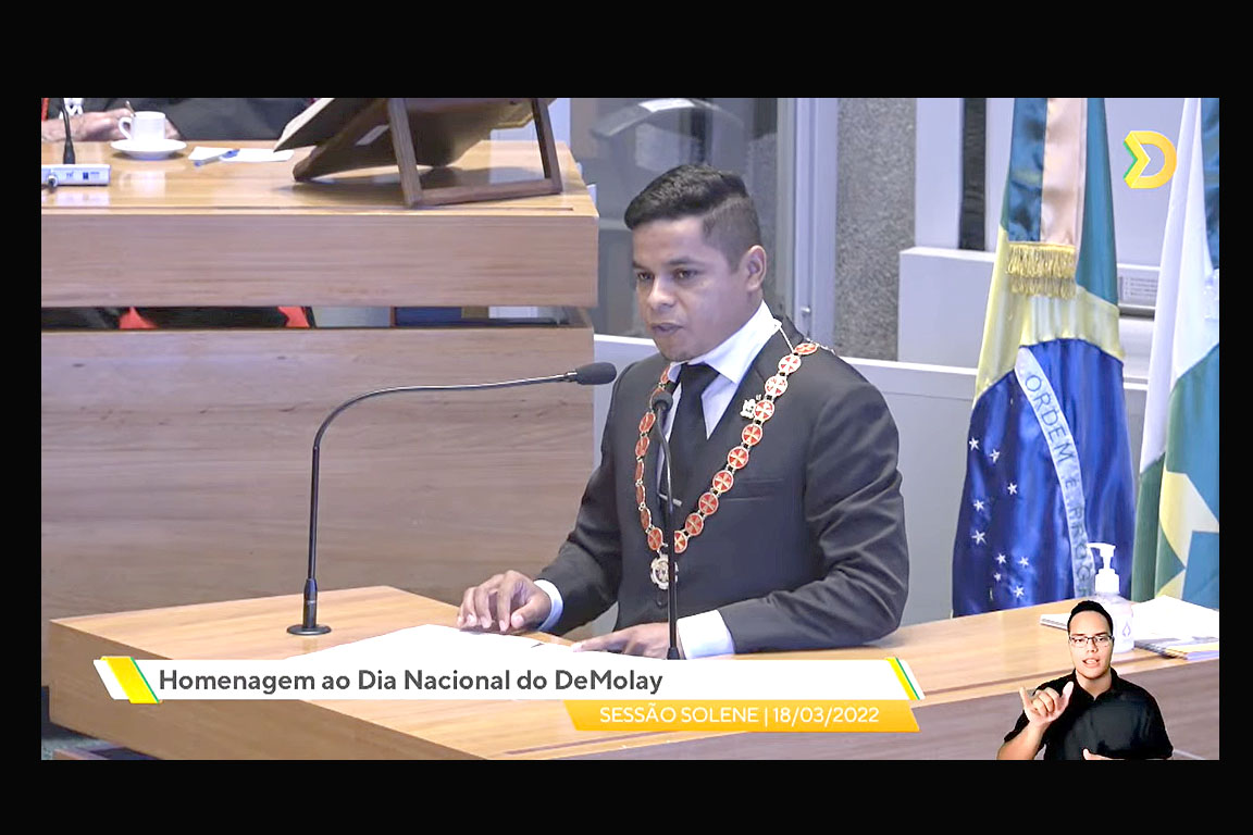 O grande mestre distrital da Ordem DeMolay do DF, Fábio Oliveira Paiva, ressaltou que Investir na Ordem Demolay é pensar na maçonaria do futuro