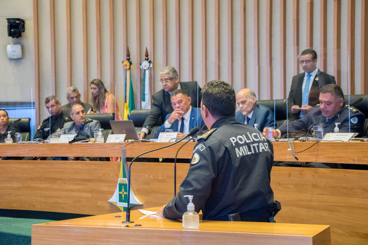 O comandante geral da corporação Coronel Fábio Augusto agradeceu o reconhecimento da Casa aos serviços prestados pelos policiais à população do Distrito Federal