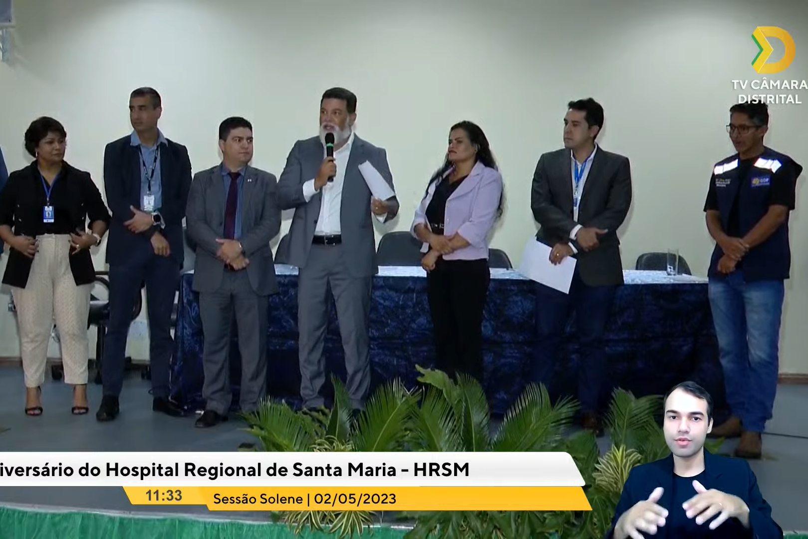 A solenidade foi realizada no auditório do Hospital