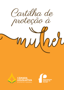 capa Cartilha de proteção à mulher - PEM CLDF