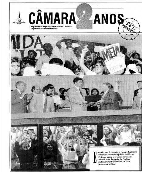 Imagem da matéria sobre 1992 - CLDF presta contas à sociedade