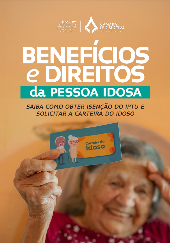 Capa folheto Benefícios e direitos da pessoa idosa