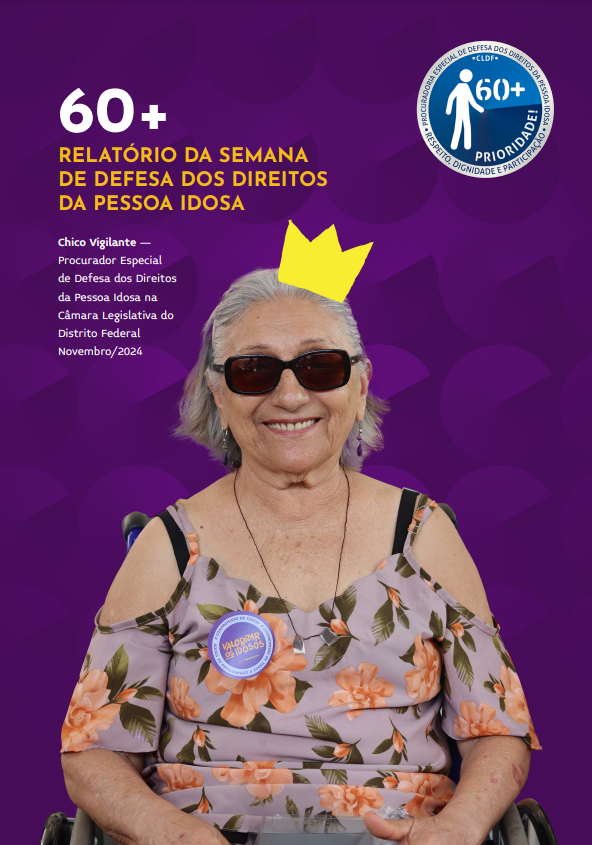 Capa Relatório da semana de defesa dos direitos da pessoa idosa 2024
