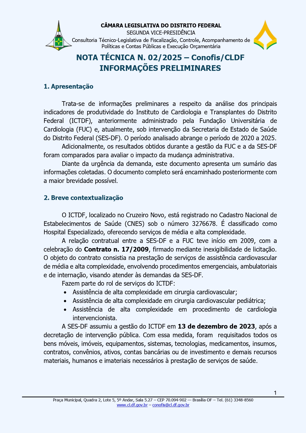Capa da NT 2/2025 Conofis