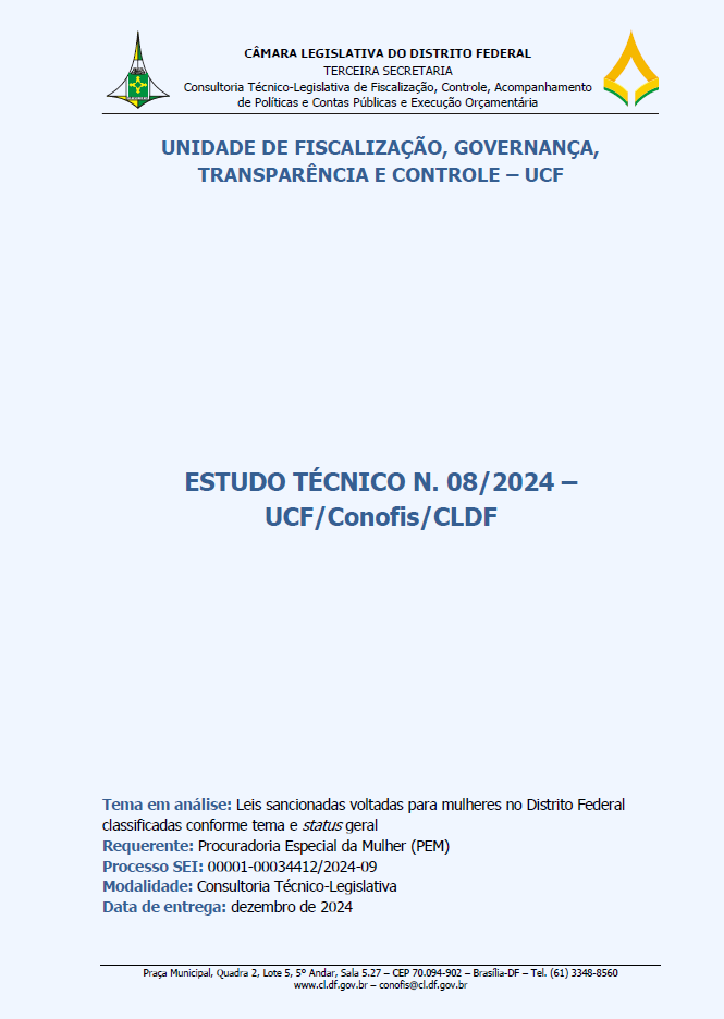 Capa Estudo Técnico n. 08/2024