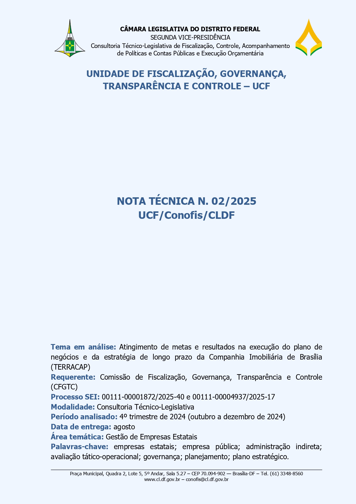 Capa NT 2/2025 Terracap